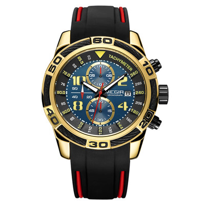 

Megir Silicone Sport Men Relogio Masculino Top Brand Luxury Chronograph Watches