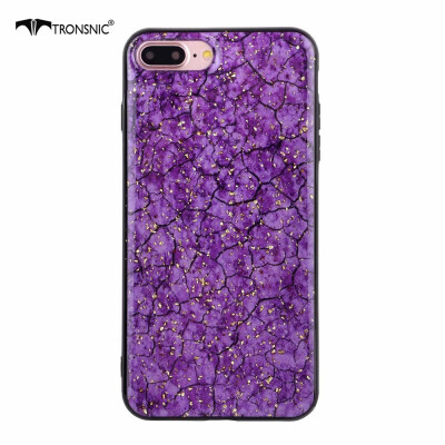 

TRONSNIC Glitter Gold Phone Case for iPhone XS MAX Soft Purple Green Case Silicone Covers Hot Luxury