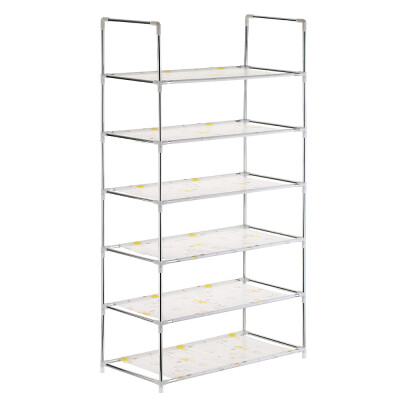 

6-Tier Shoe Rack Shoe Tower Shelf Storage Organizer Cabinet Stackable Shelves Holds 18 Pairs of Shoes Multicolor