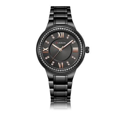 

CURREN 9004 Women Watch Quartz Movement Crystal Luminous Wrist Watch Simple Causal Gift for Women