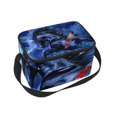 

Lunch Box Insulated Lunch Bag Large Cooler Fantasy Horse Tote Bagfor Kids Men Women