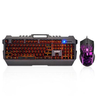 

Ajazz Gaming Keyboard Mouse Combo Keyboard Set 3200 Adjustable DPI Colorful Backlit for Desktop Notebook Laptop PC Computer