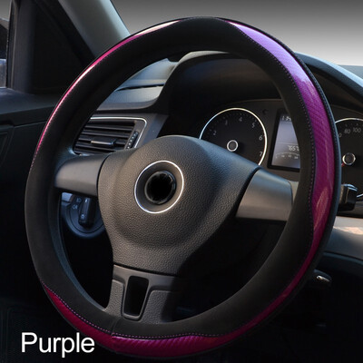 

Car Interior Protection Accessories Automobile Steering Wheel Cover fiber Fashion Multi-color Non-slip comfortable 363840cm
