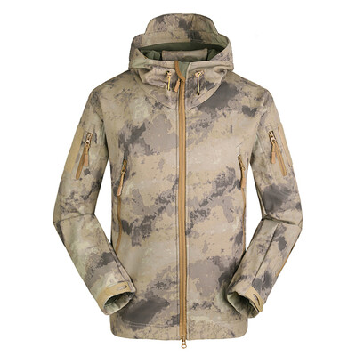 

Mens Outdoor Hooded Windproof Jacket Coat Hunting Camping Climbing Hiking Clothing