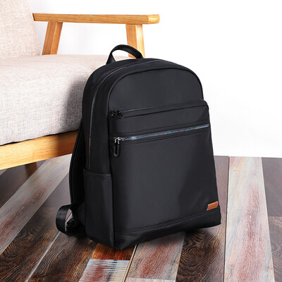 

Golf GOLF Backpack Mens Waterproof Nylon Computer Bag Fashion Color Zipper Travel Backpack D8BV32874J Black