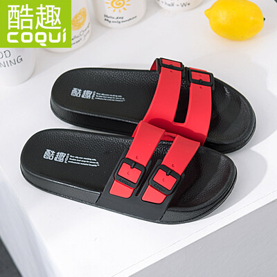 

Cool Coqui couple home bathroom light soft soft non-slip bath casual slippers womens black 39 CQ6122