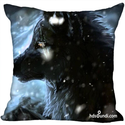 

Wolf Hot Sale Pillow Case High Quality New Years Pillowcase Decorative Pillow Cover For Wedding Decorative Christmas 35x35CM