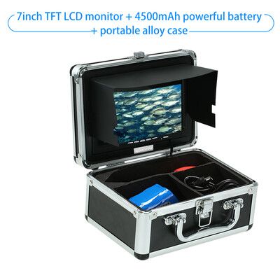

KKmoon Fish Finder Underwater Camera Portable Alloy Case With 7 LCD Video Monitor with 8GB SD Card for Video Recording Anti Suns
