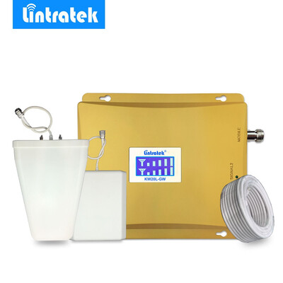 

Lintratek 3G WCDMA 2100MHz GSM 900Mhz Dual Band Cellphone Cellular Signal Booster GSM 900 2100 UMTS Signal Repeater Amplifier40