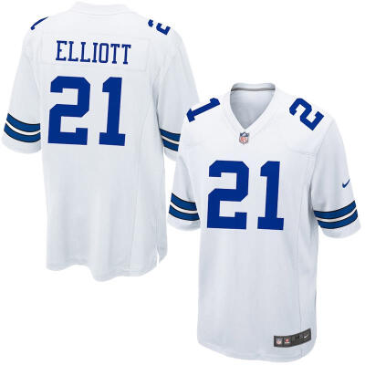 

Youth Football Jersey Dallas Cowboys Ezekiel Elliott White Game Jersey