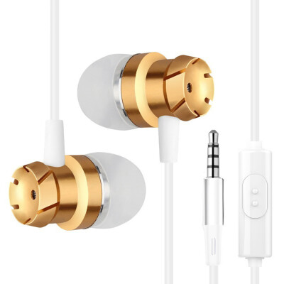 

35mm Wired Headphone In-Ear Stereo Music Headset Smart Phone Earphone Earpiece Hands-free with Microphone In-line Control