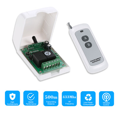

Smart Home 433Mhz RF DC 12V 2CH Learning Code Wireless Remote Control Switch Relay Receiver Transmitter Universal Remote Switch Sy