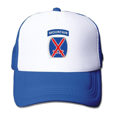 

akowei 10th Mountain Division Climb to Glory Unisex Adjustable Sports Snapback Mesh Hat