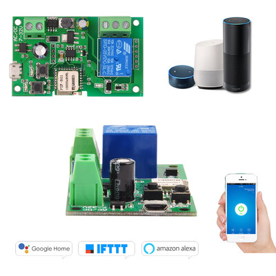 

eWeLink DC5V 12V 24V 32V Wifi Switch Wireless Relay Module Smart Home Automation Modules Phone APP Remote Control Timer Switch Alex