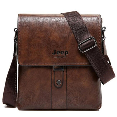 

JEEP BULUO Brand Men Bags Cow Split Leather Fashion Male Messenger Bags Mens Briefcase Man Casual Crossbody Shoulder Bag 5848