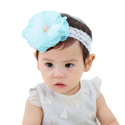 

Baby Headbands Elastic Knotted Cotton Girls Hairbands Hair Accessory for Newborn Toddler Children Pink Flower