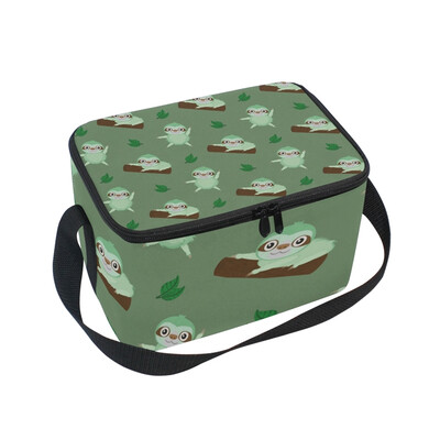

ALAZA Lunch Box Insulated Cute Cartoon Sloth Lunch Bag Large Cooler Tote Bagfor Men Women