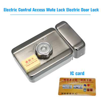 

Electric Control Access Mute Lock Electric Door Lock With Remote Controller&IC Card For Doorbell Intercom Access Control Secur
