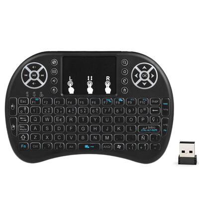 

24GHz Wireless Keyboard with Touchpad Mouse Handheld Remote Control for Android TV BOX PC Smart TV Black