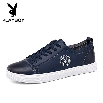 

Playboy PLAYBOY Korean version of the wild fashion trend casual shoes mens comfortable wear DS81068 dark blue 40