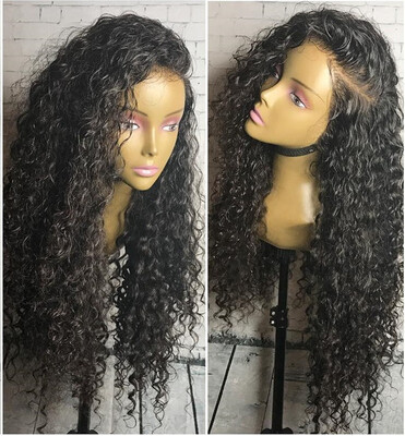 

BOWIN 13x6 Curly Lace Front Wigs 150 Density Peruvian Virgin Human Hair Lace Wig Pre plucked Hairline