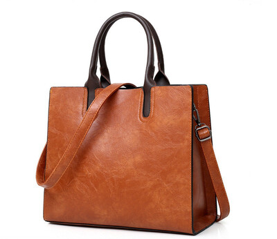 

LKX 2019 New Design Wax Oil Women Totes Handbag Fashion Bags PU Skin Summer Clutch Bag Woman Sac A Main Femme Package