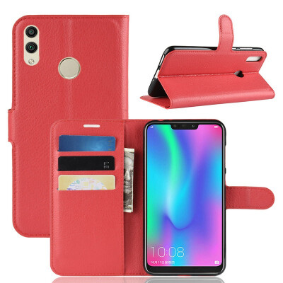 

for Huawei Honor 8C BKK-AL10 WIERSS Wallet Phone Case for Huawei Honor 8C BKK-AL10 BKK-TL00 Flip Leather Cover Case Etui Fundas