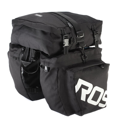 

ROSWHEEL 3 in 1 Multifunction Road MTB Mountain Bike Bag Bicycle Pannier Rear Seat Trunk Bag