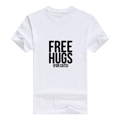 

Free Hugs For Cats Mens Printed T-Shirt