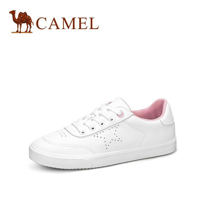 

Camel CAMEL ladies simple fresh star shaped small round head white shoes A91278601 white powder 40