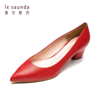 

Lyles Dan fashion elegant commute OL professional pointed feet shallow high heel shoes LS AM53203 red 34