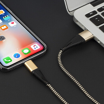 

High Tensile Micro USB Cable C Type-C 2A 8 Pin Charger Data Sync Nylon Braid Cable For iPhone Samsung Huawei Charging Cable