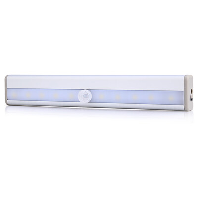 

DC 3 - 6V 075W 200LM 10 LEDs PIR Infrared Motion Wireless LED Sensor Lighting Closet Cabinet Lamp