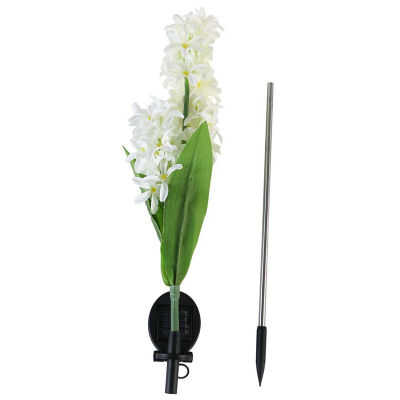 

UpperX Outdoor Waterproof Solar Flower Battery Light Hyacinth for Garden Balcony Lawn Illumination White