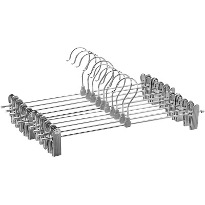 

Additives trousers clip drying rack plating brushed steel pants rack pants clip home drying rack non-slip dip plastic pants clip 10 Pack WG-1496