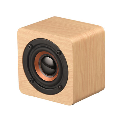

Q1 Mini Wooden Bluetooth Speaker Portable Wireless Subwoofer Strong Bass Powerful Sound Box Music Magic Cube for Smartphone Tablet