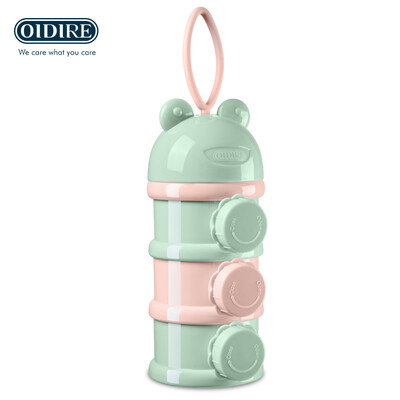 

OIDIRE Milk Powder Box Large Capacity Baby Outing Layered Milk Powder Sealed Portable Baby Milk Powder ODI-NFH1