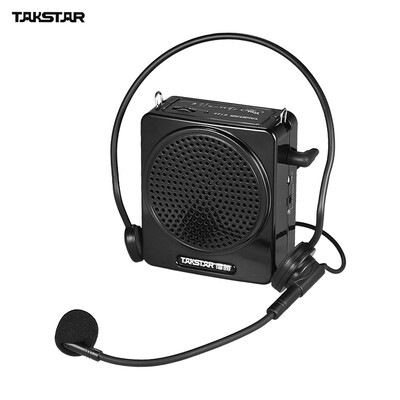 

TAKSTAR E188 10W Portable Digital Voice Amplifier Amp Rechargeable with Headworn Microphone LINE Input for Tour Guides Teachers Pr