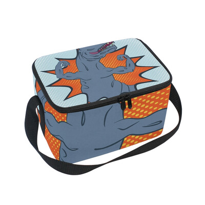 

ALAZA Lunch Box Insulated Wild Angry Monster Lunch Bag Large Cooler Tote Bagfor Men Women