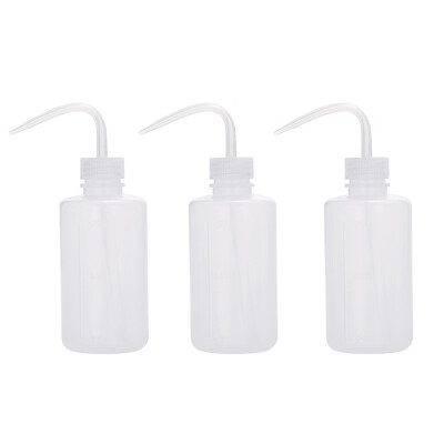 

3pcs 250ml Tattoo Wash Bottle Plastic Green Soap Squeeze Bottle Flower Watering Can Kit Curved Nozzle Tattooing Cleaning Tool
