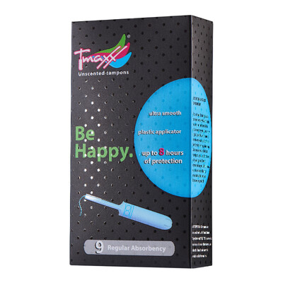 

Tmaxx ducted tampon without fragrance common type 9 packs imported from Germany