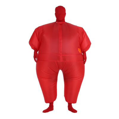 

Decdeal Funny Adult Size Inflatable Full Body Costume Suit Air Fan Operated Blow Up Fancy Dress Halloween Sports Party Fat Inflata