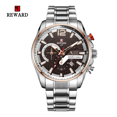 

REWARD 63080 Men Waterproof Quartz Watch Calendar Chronograph