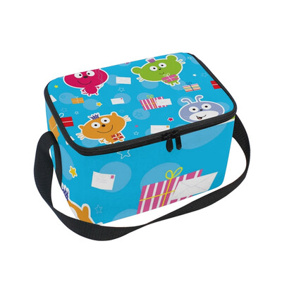 

ALAZA Insulated Lunch Box Happy Birthday Lunch Bag for Men Women Portable Tote Bag Cooler Bag
