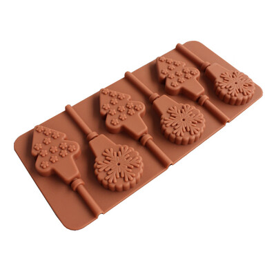

Creative Christmas Tree Lollipop Silicone Chocolate Baking Mould 1PCS
