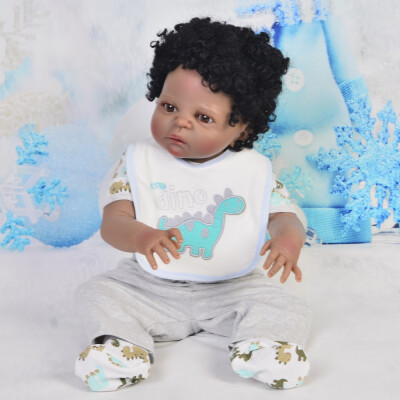 

Smiling Handmade 11 Inch Reborn Boy Babies Full Silicone Vinyl Alive Newborn Dolls With Pajamas Kids Sleeping Toy