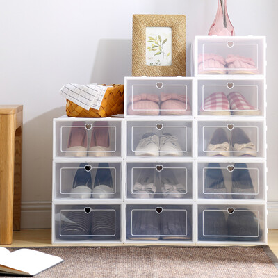 

Jiajie shoe box transparent shoe box storage box storage box finishing box JJ-S2N08