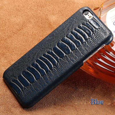 

Leather phone case iPhone5 6 7 8s plus protective shell ostrich foot cover back cover for x xs max xr phone case