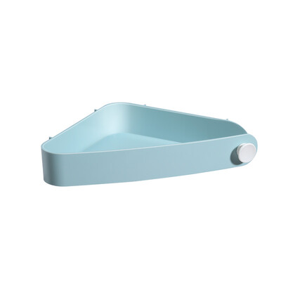 

Good helper rack bathroom bathroom kitchen wall hanging storage rack triangle storage shelf light blue 1 Pack JBS-ZWJ-032-LBU