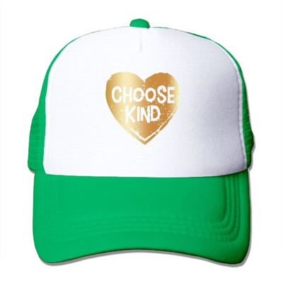 

Fdreattyuny Choose Kind Gold Plated Fashion Baseball Cap for Men&Women Adjustable Mesh Trucker Hat